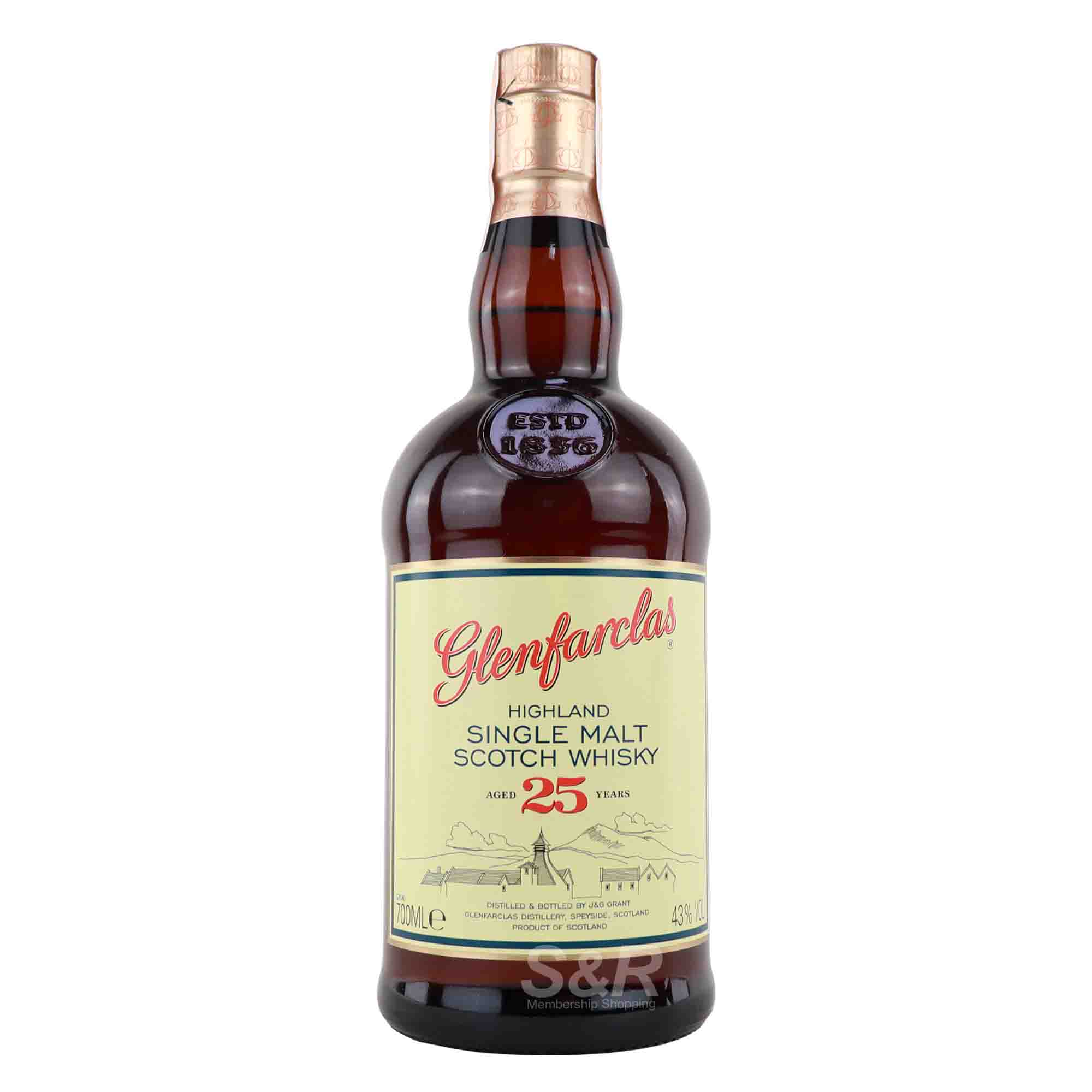 Glenfarclas 25 Year Old Single Malt Scotch Whisky 700mL Glenfarclas 25 Year Old Single Malt Scotch Whisky 700mL